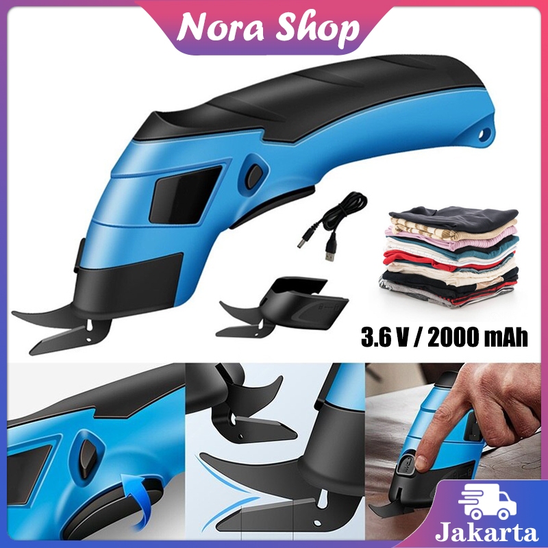 

3.6v/2000mah Elektrik Pemotong Kain Elektrik 10000r/Min Gunting Elektrik Kain