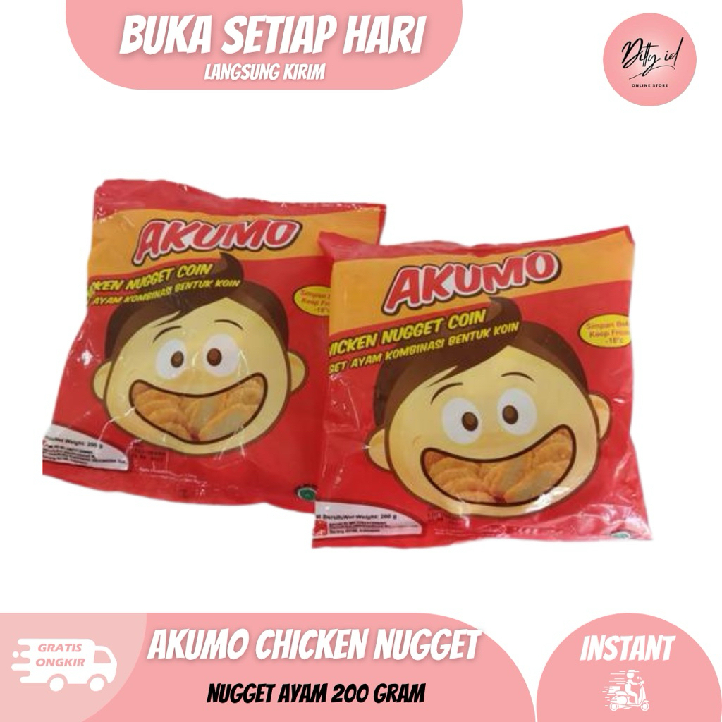 

Akumo Chicken Nugget / Nugget Ayam Kombinasi 200 gram / Nugget Coin