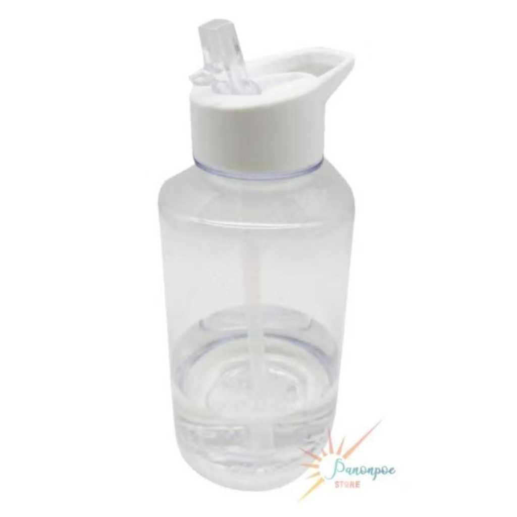 Tumbler Botol Minum bening sedotan Lundee Chielo 1000ml / 1Liter