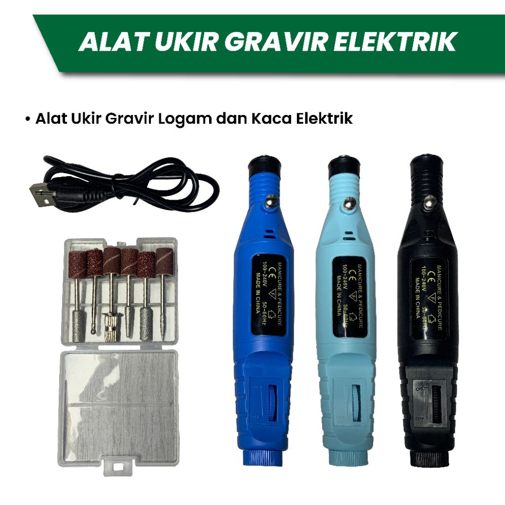 

Gravir Pena - Alat Ukir Kaca, Kayu, dan Logam Elektrik