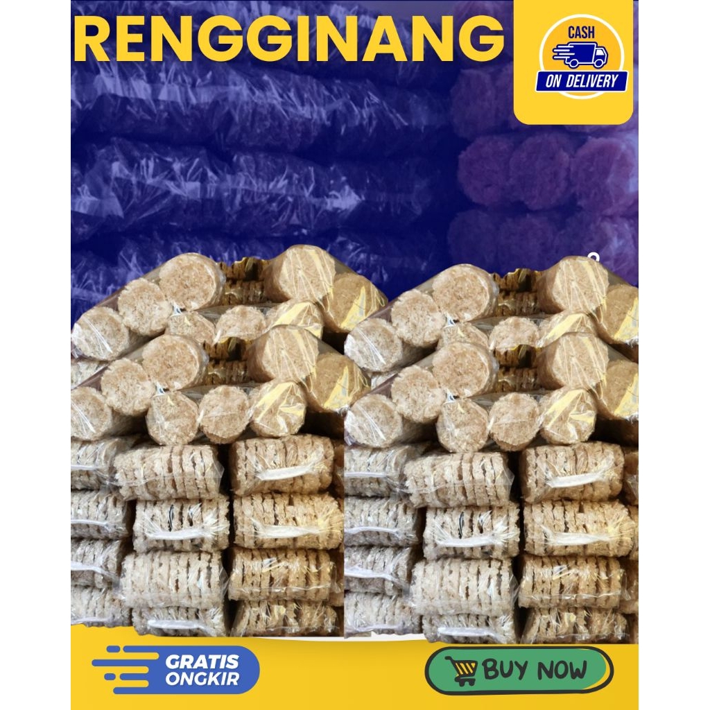 

Rengginang Putih, Rengginang Original, Kerupuk Ketan Jajanan khas sunda, cemilan