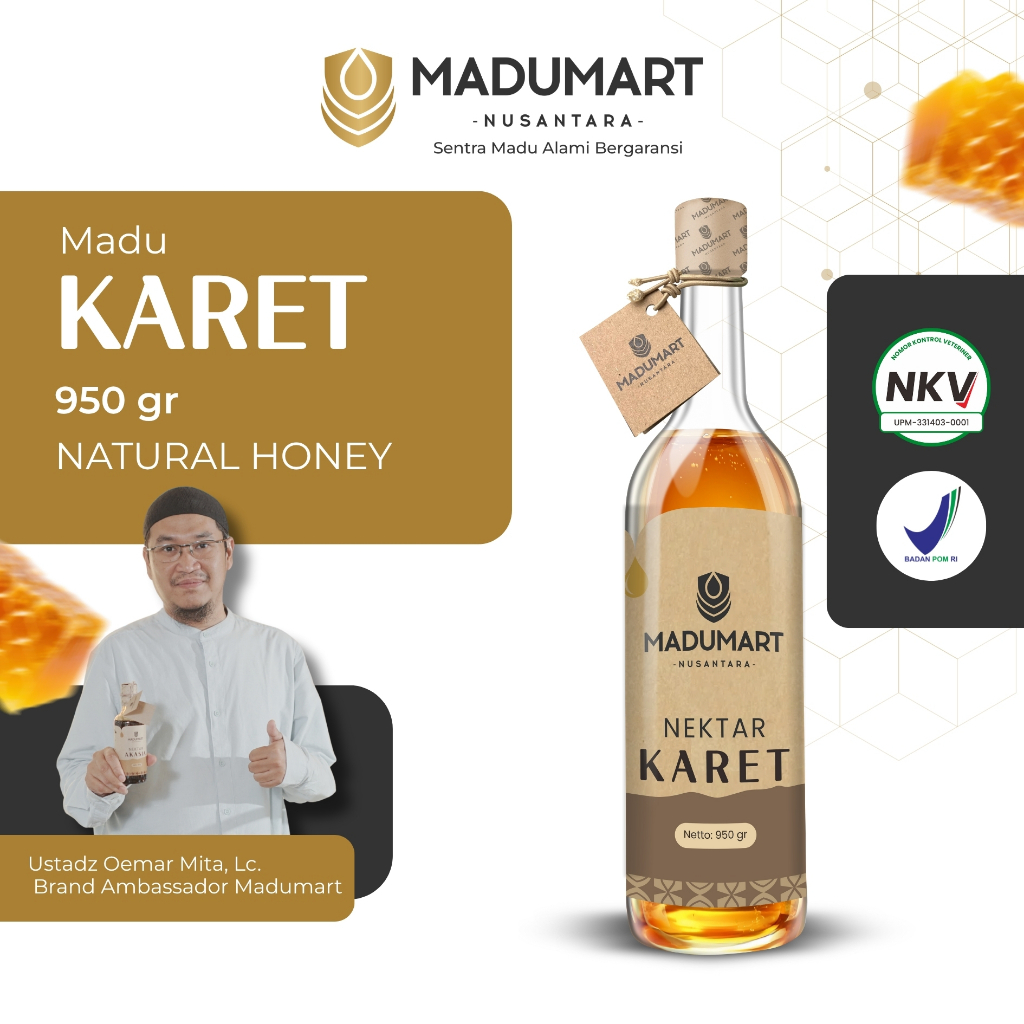 

MADU ASLI NEKTAR KARET MaduMart Premium 100% alami pure roaw honey
