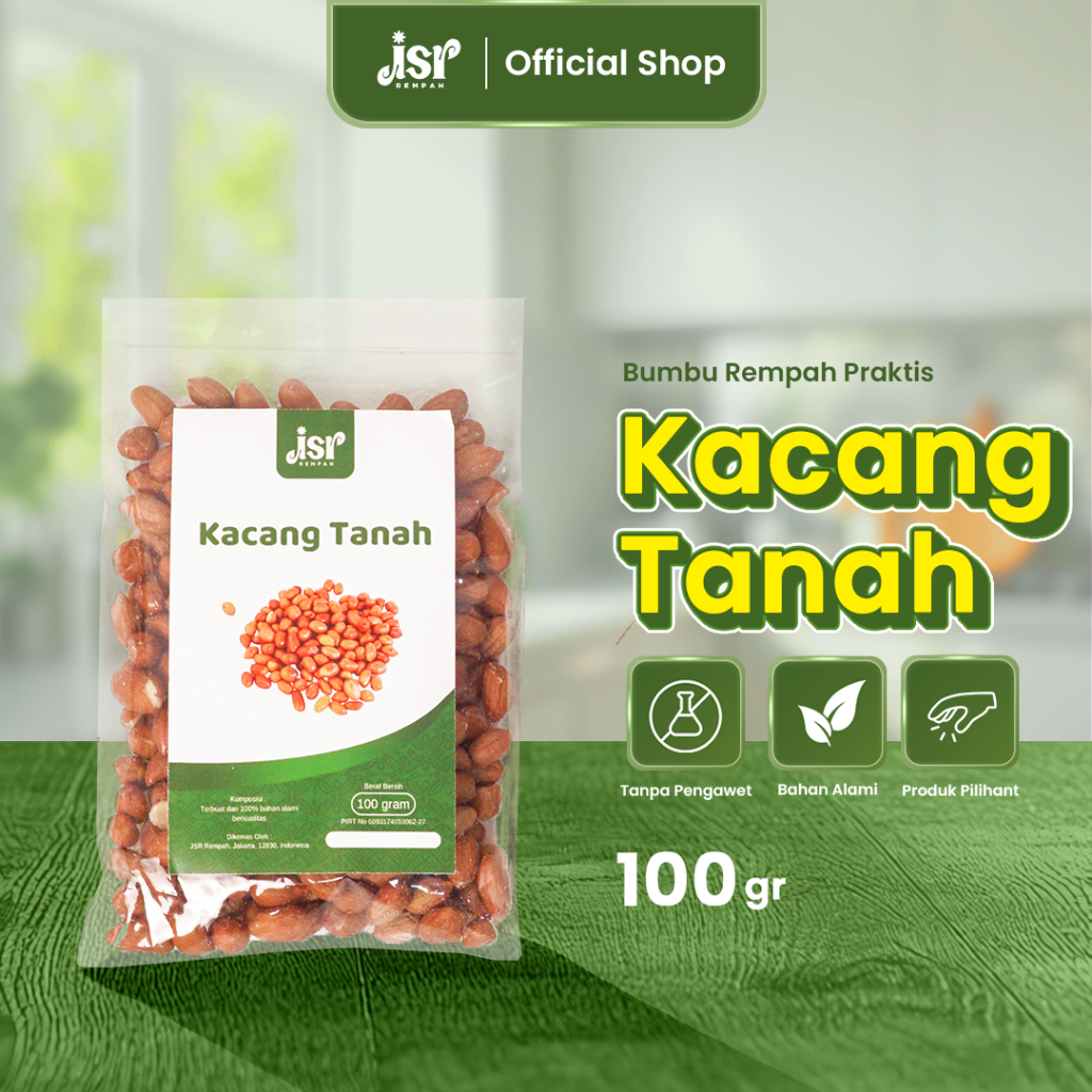 

Jsr Rempah Kacang Tanah Mentah 100 Gram