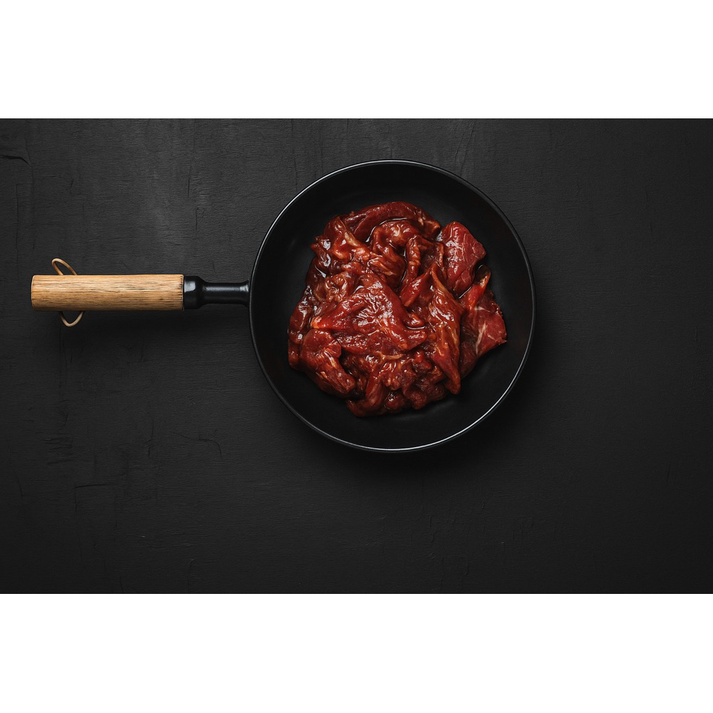 

[READY TO COOK] Grass Fed Daging Sapi Slice Beef Sirloin Lean Fat Australia Dry Rub Bumbu Marinasi Non Msg 250g