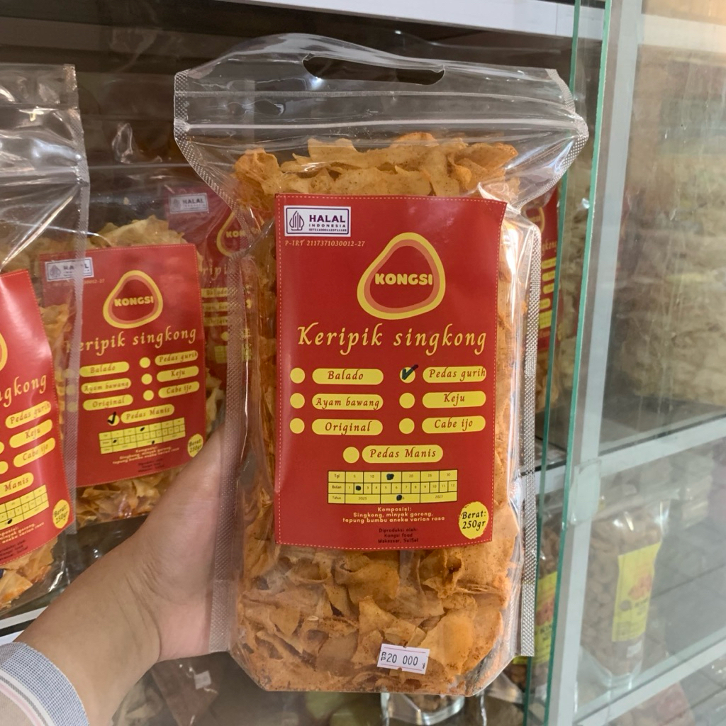 

KERIPIK SINGKONG By Kongsi Food 250gr | Cemilan Renyah Kriuk
