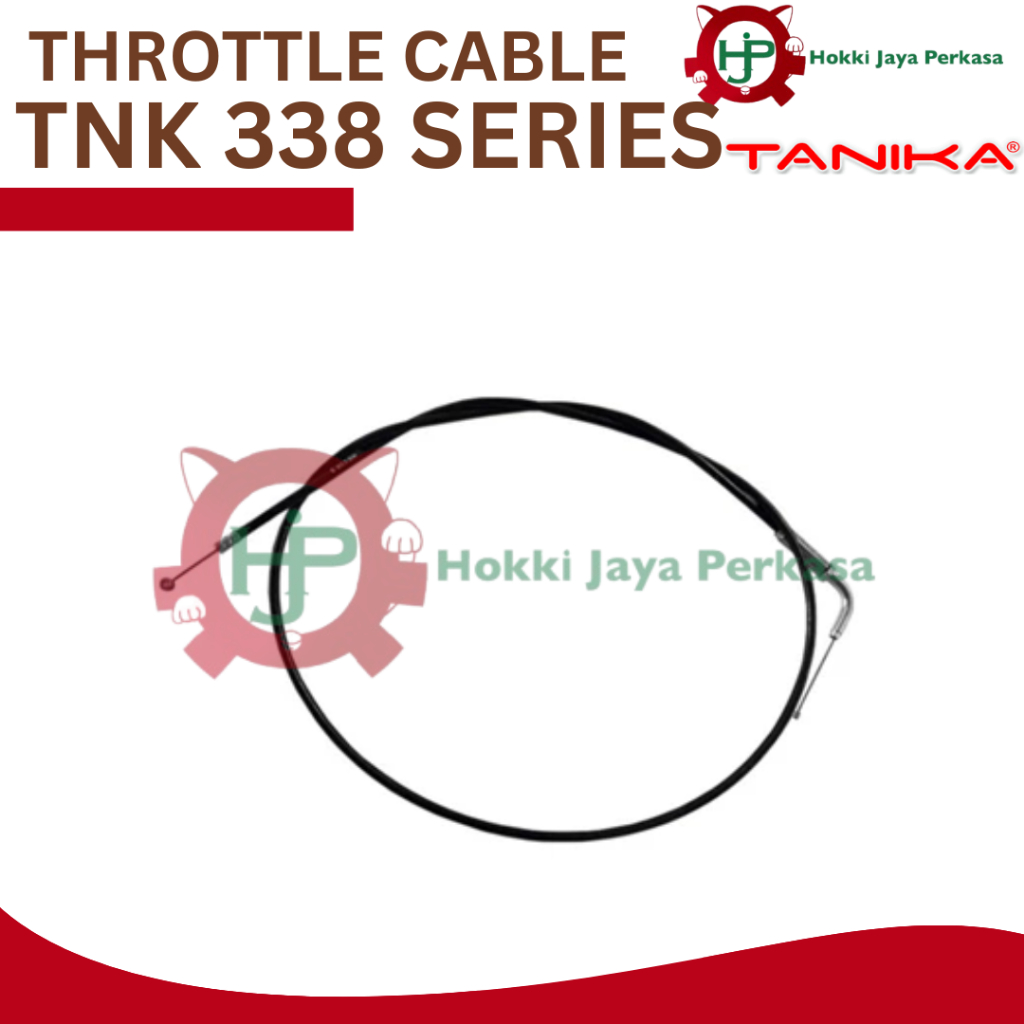 Tanika Original Throttle cable W/ cable adjust Brushcutter TNK 338 ER, 338 Turbo / Sparepart Tali Ga