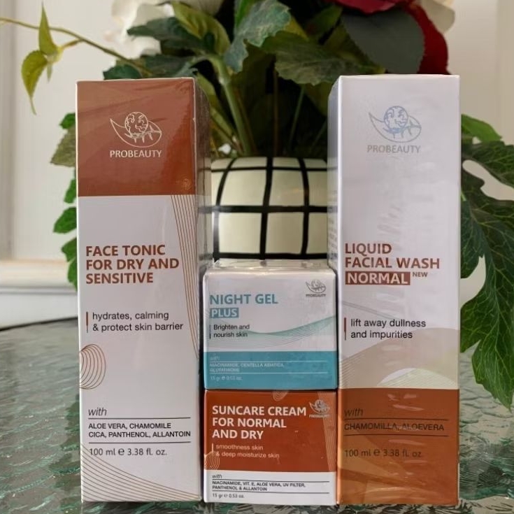 PROBEAUTY PAKET  GLOW KULIT KERING SENSITIVE-perawatan untuk kulit kering