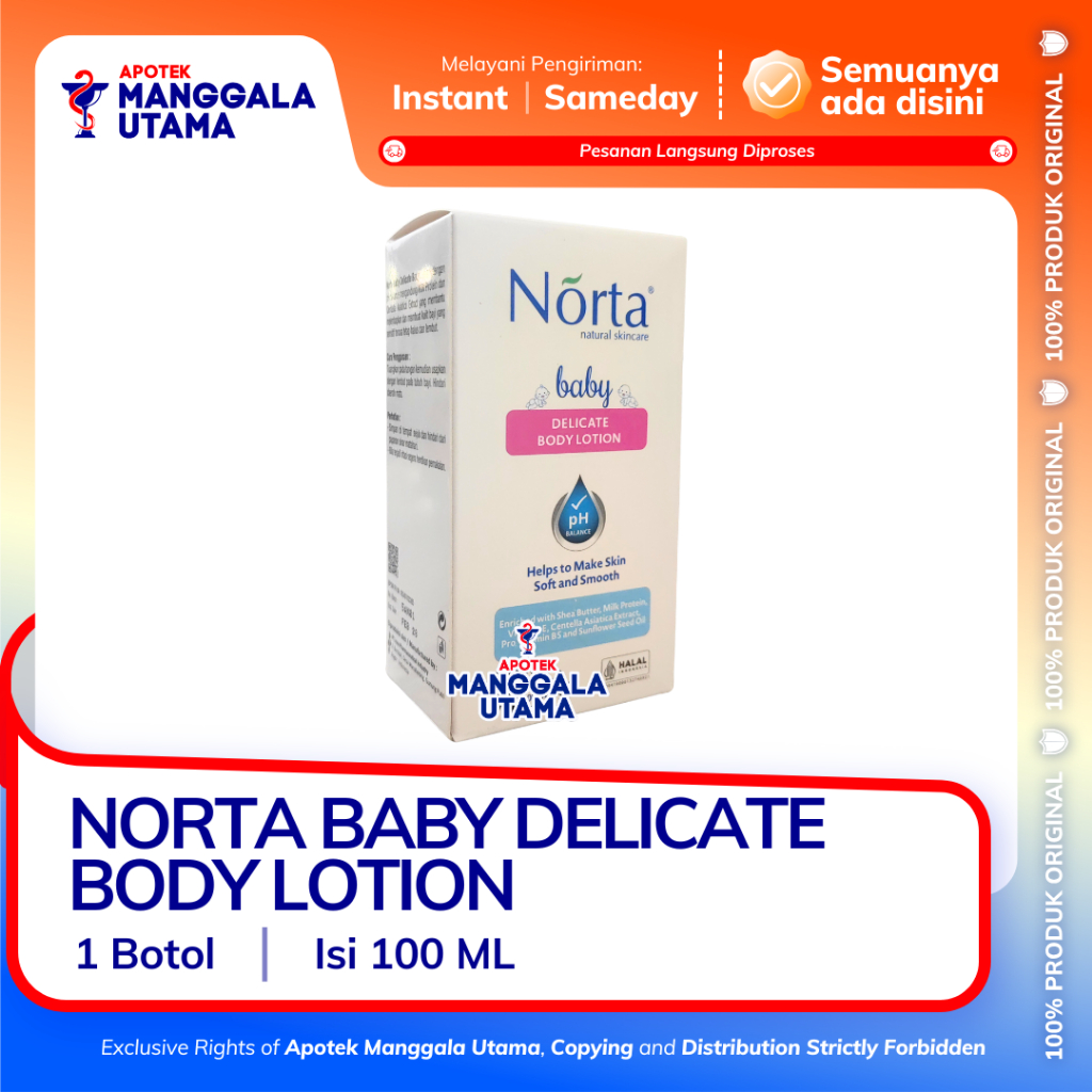 NORTA BABY DELICATED BODY LOTION PER BOTOL