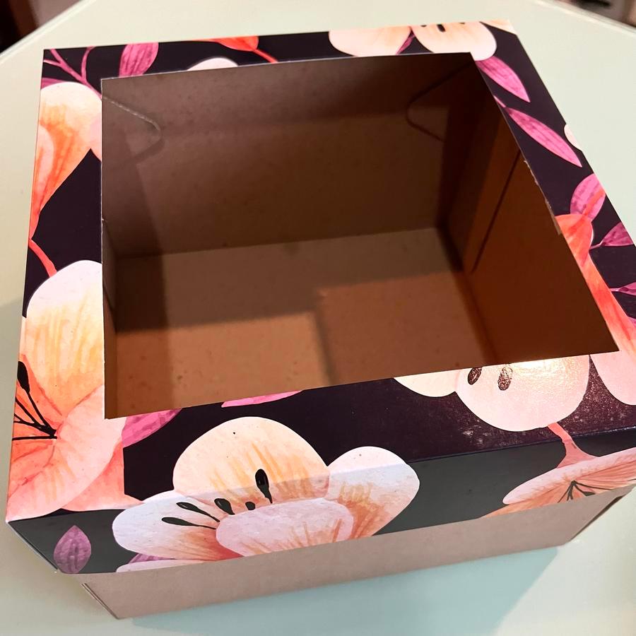 

Dus kue purple box tempat roti mika ukuran 25