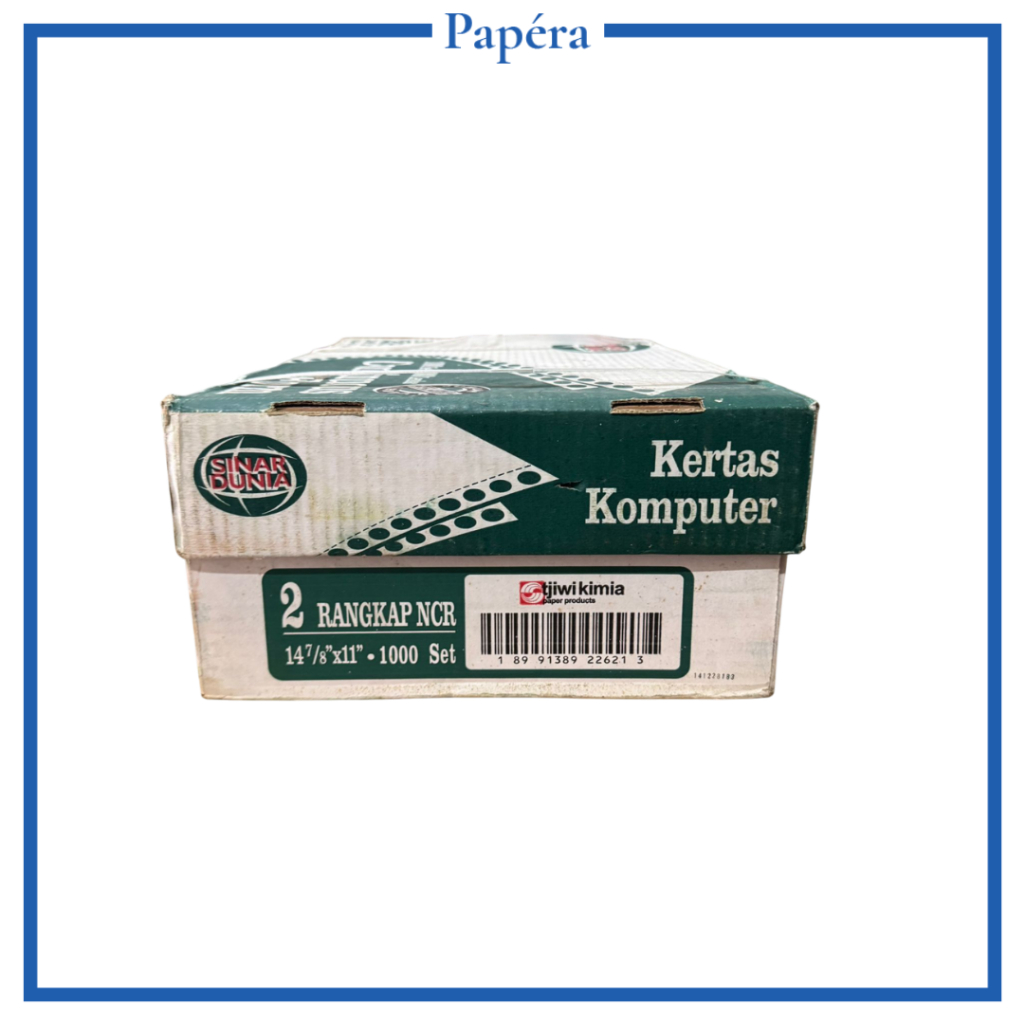 

Sinar Dunia Continuous Form Besar Uk 14,7/8" x 11" 2 Rangkap 2 Ply Non PRS Full
