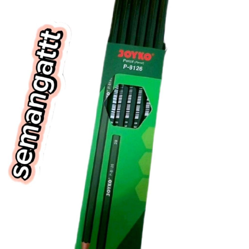 

Pensil 2B P-8126 satu pack isi 12 warna hijau