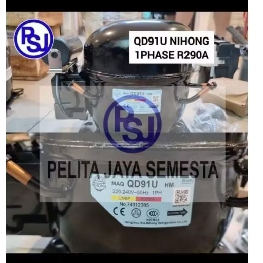 Kompresor Nihong QD91U / Compressor Kulkas QD91U / R290 / Nihong QD91U / Kompresor Freezer QD91