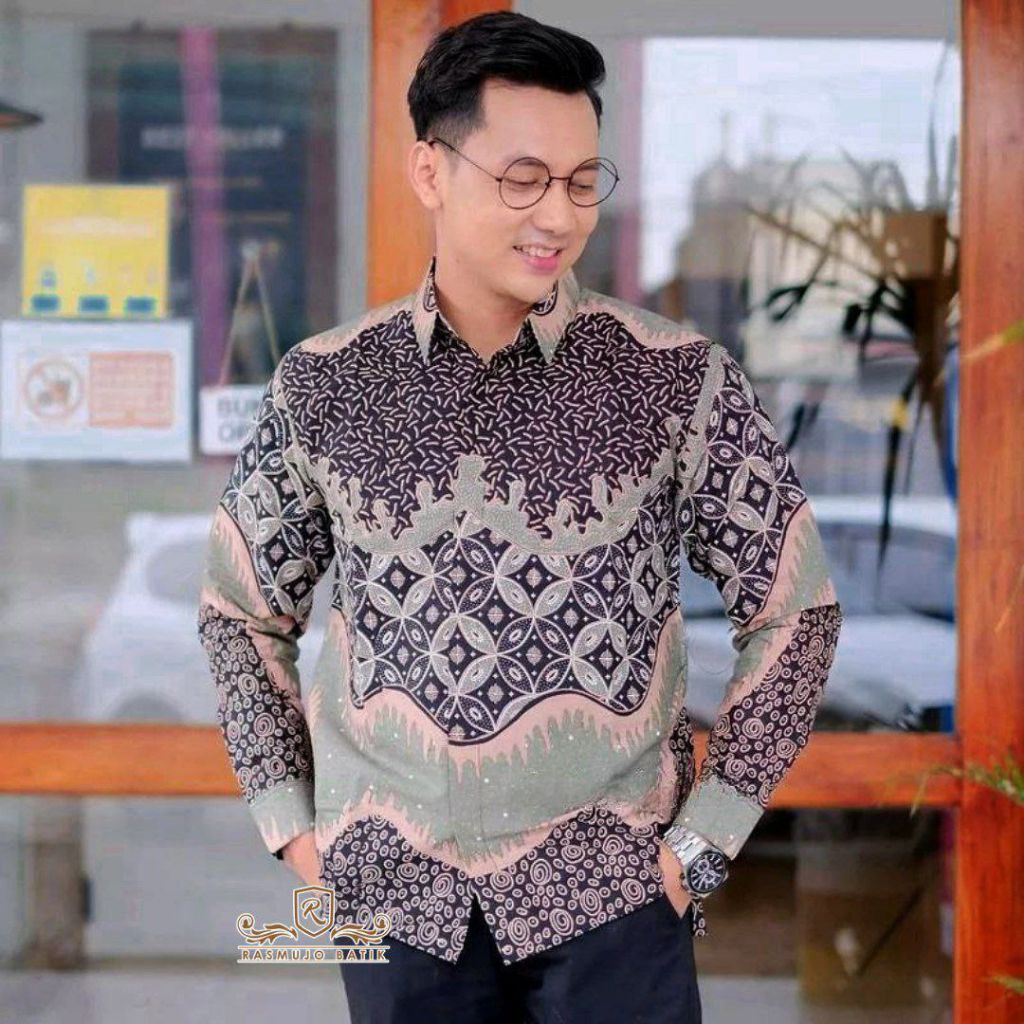 Kemeja Batik Pria Lengan Panjang Batik Pria Lengan Panjang Batik Pria Modern Batik Pria Modern Motif