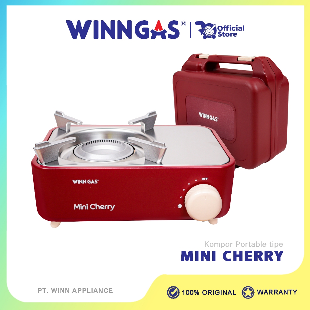 Winn Gas Kompor Portable Mini Cherry