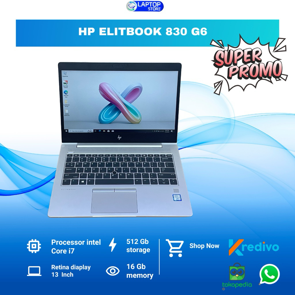 Hp Elitbook 830G6 Core i7 Ram 16Gb ssd 512Gb