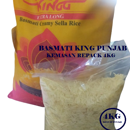 

Beras Basmati Punjab King Kemasan Repack 4kg King Of Punjab