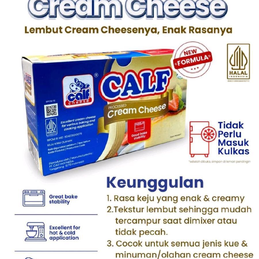 

Calf Cream Cheese Keju kemasan pabrik 200gr