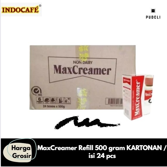 

MaxCreamer Refill 500gr KARTONAN / isi 24 pcs