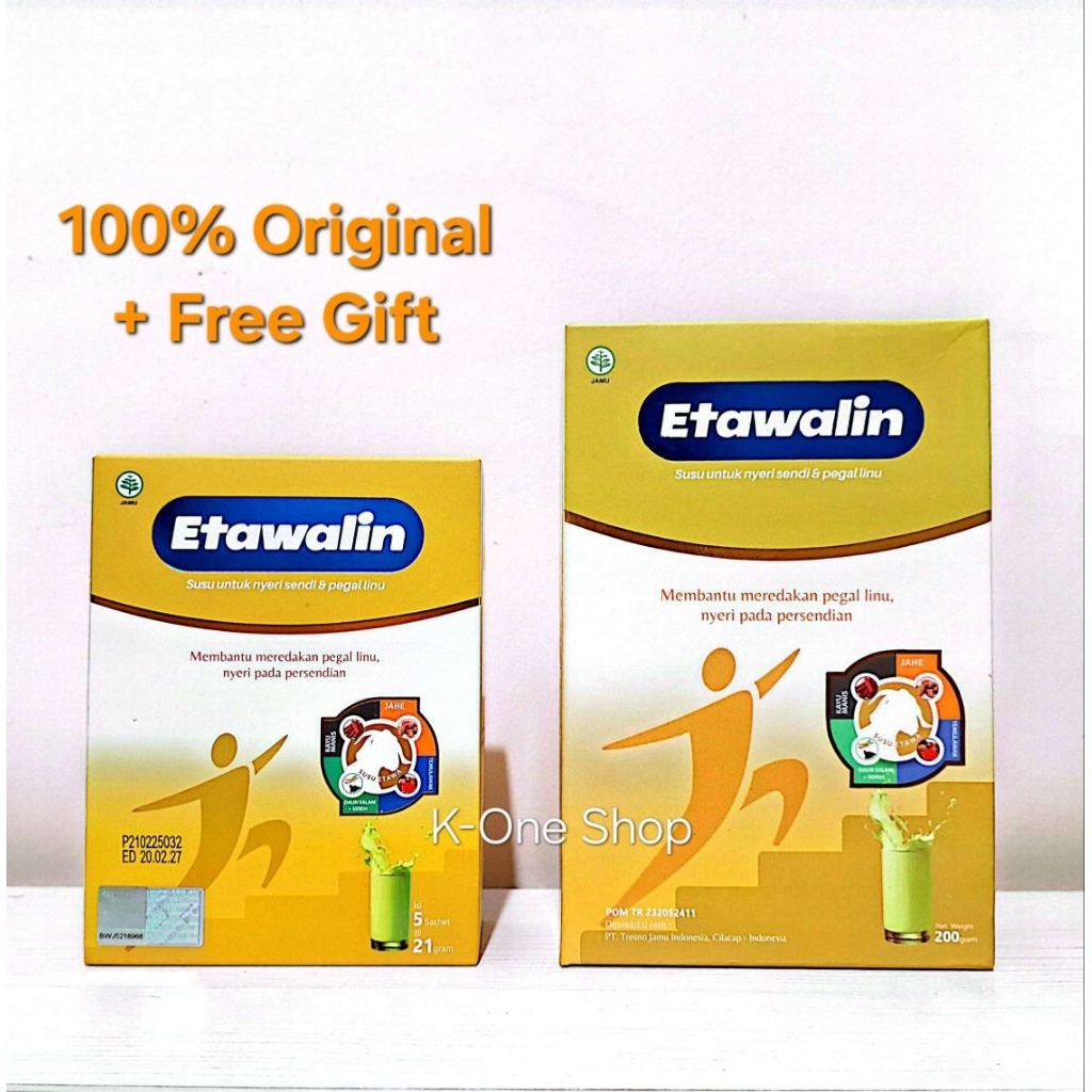 

Susu ETAWALIN Sachet & Non Sachet Minuman Herbal Alami Membantu Redakan Pegal Linu Nyeri Sendi Tulang Asam Urat Rematik