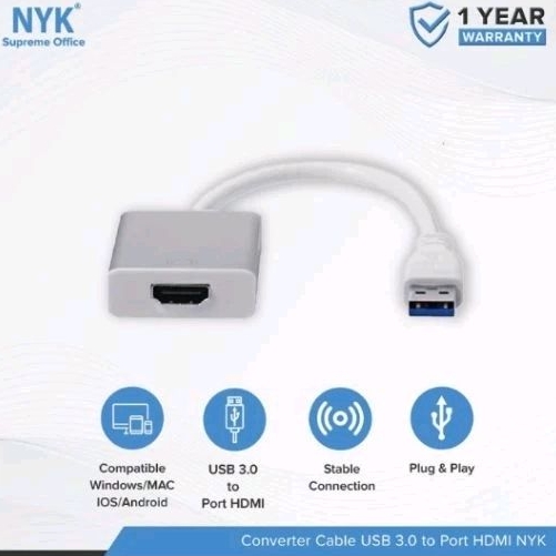 NYK Converter Usb 3.0 To Hdmi