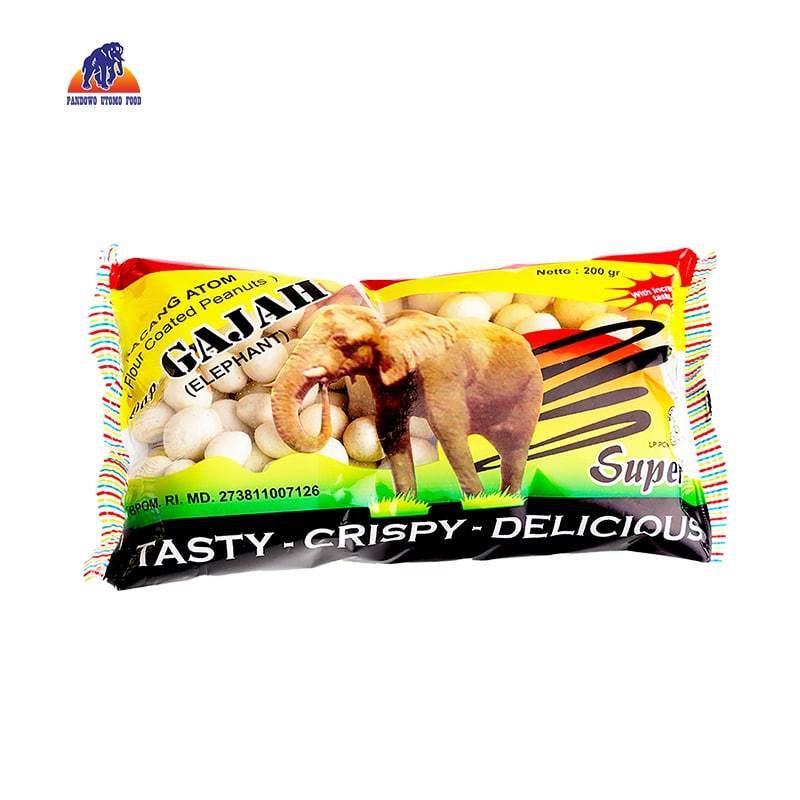 

Kacang Atom Gajah 200 (gr)- Rasa gurih autentik berkualitas tinggi