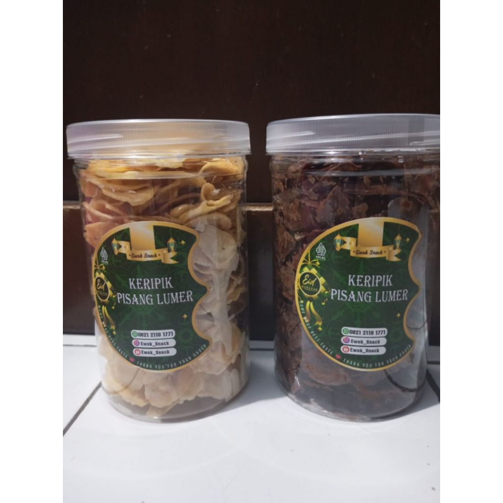 

Keripik Pisang coklat lumer toples 1000 ml