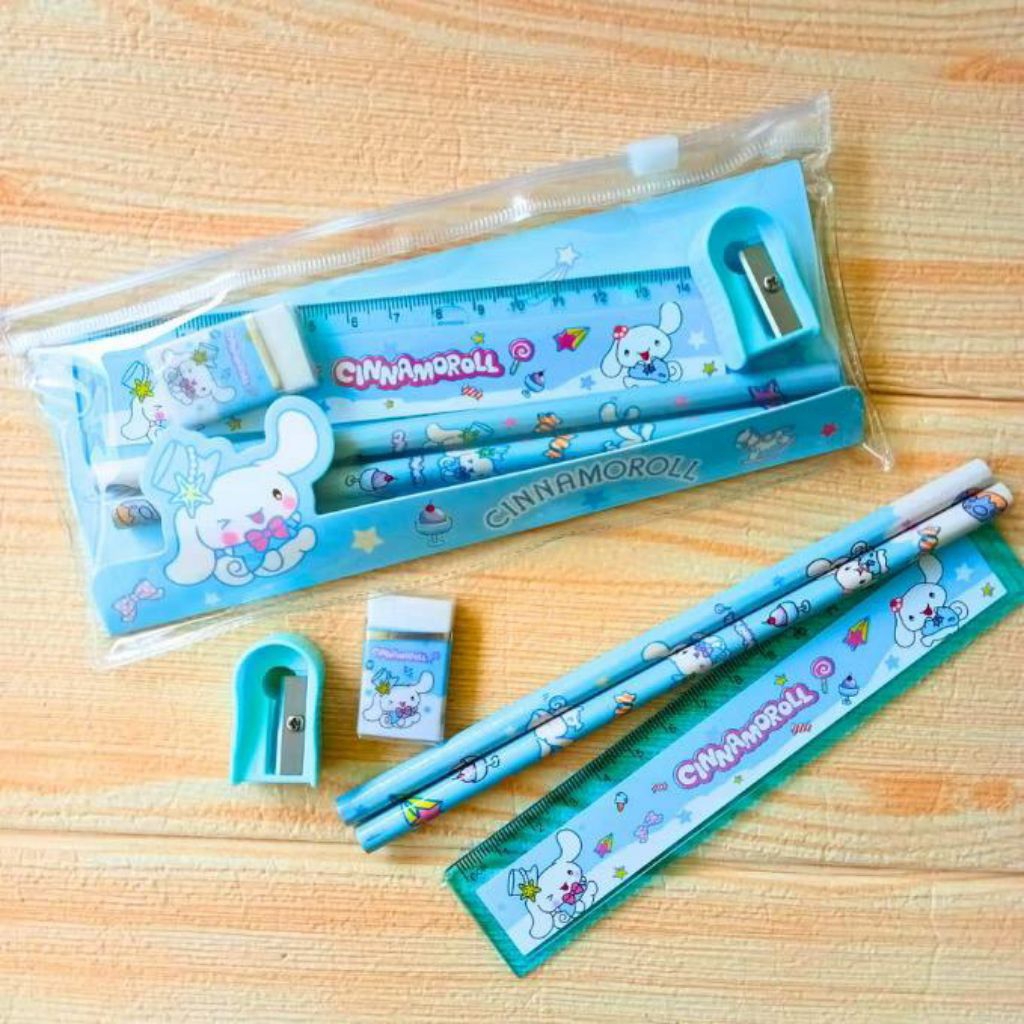 

Set Alat Tulis 5in1 Sekolah Karakter Motif Pouch