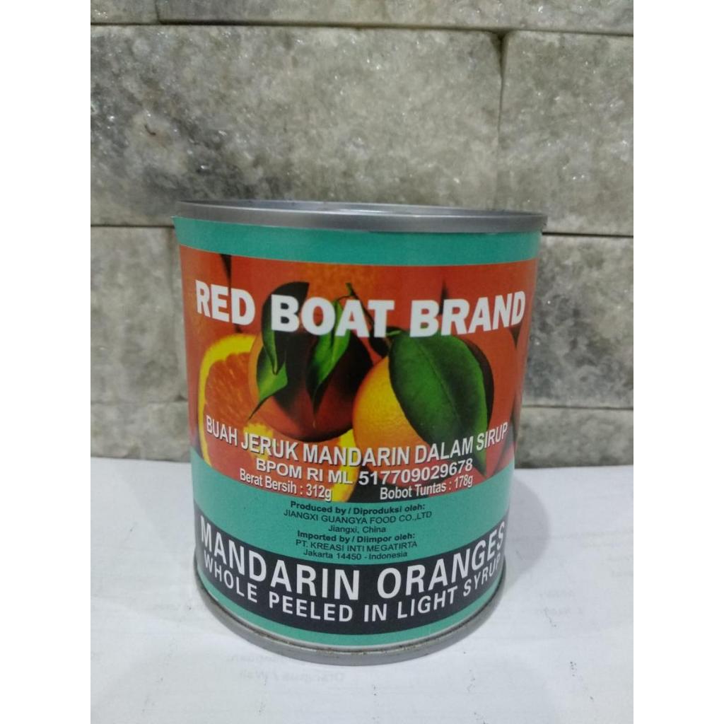 

RED BOAT MANDARIN ORANGE in LIGHT SYRUP JERUK MANDARIN KALENG 312 Gram