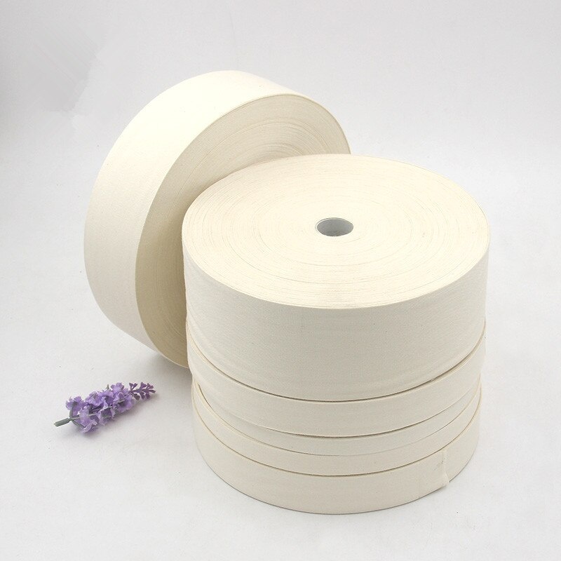 POLOSAN BAHAN KATUN/KATUN LABEL/PITERBAN POLOS/PITERBAN IMPORT 1,2CM (100meter)