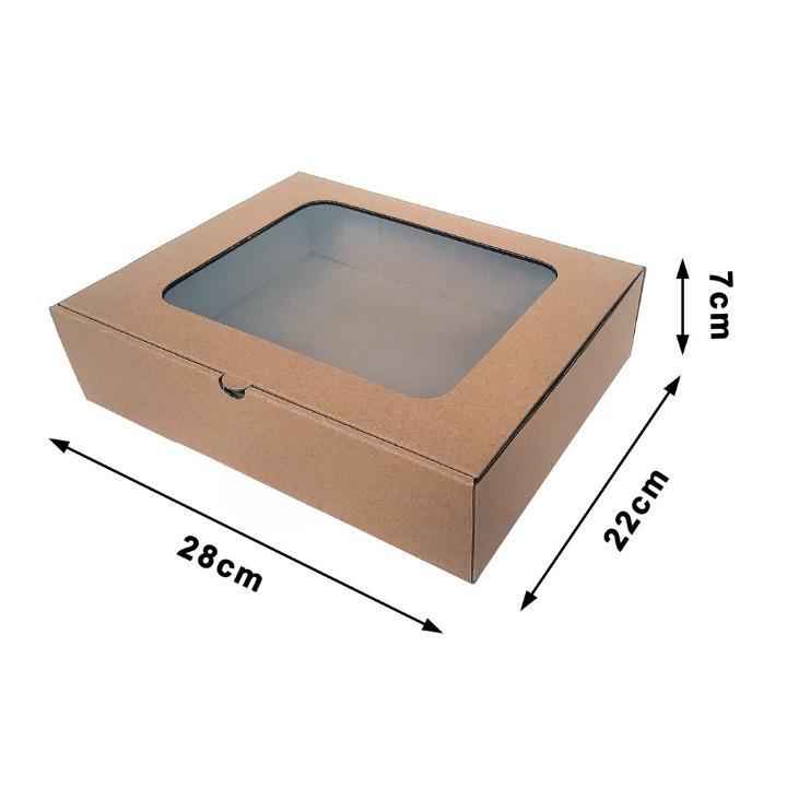 

(10 Pcs)Kotak Mika Kue Lapis Legit 28x22x7cm Box Brownies Potong Dus Hampers Souvenir