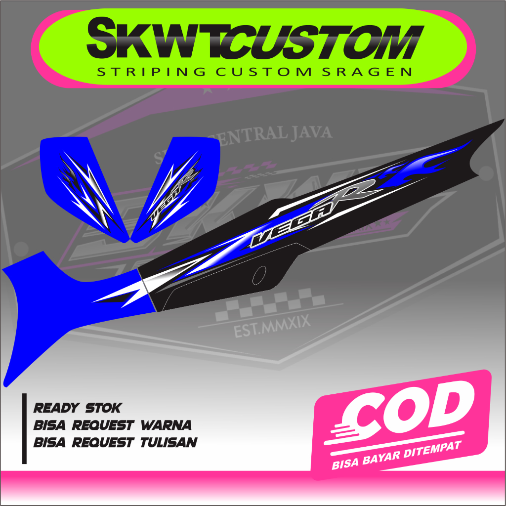 STRIPING VEGA R VEGA LAMA VEGA KOTAK VARIASI CUSTOM