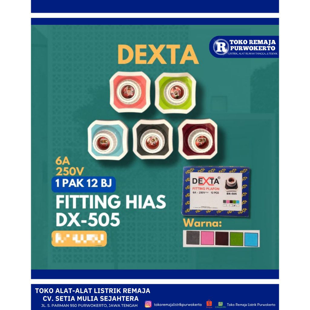 Fiting Hias Kotak Dexta