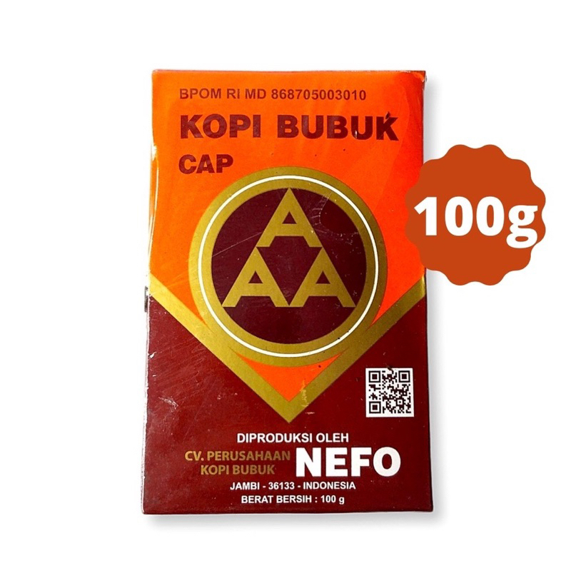 

[oddsolshop] pekanbaru/Kopi Bubuk Cap AAA 100GR Instant Cofee Powder NEFO Serbuk Minuman Instan