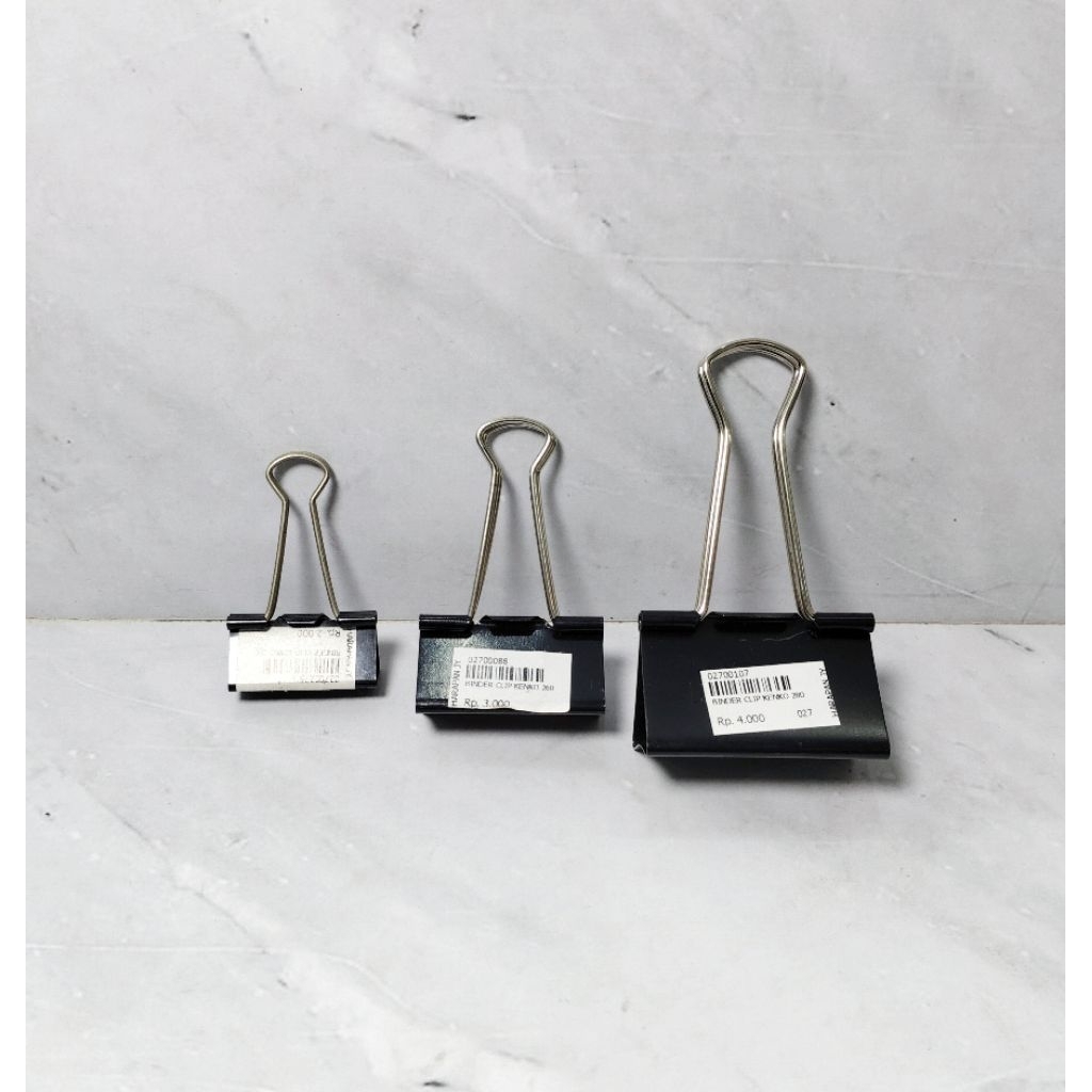 

BINDER CLIP KENKO / PENJEPIT KERTAS HITAM / PAPER CLIP - KENKO