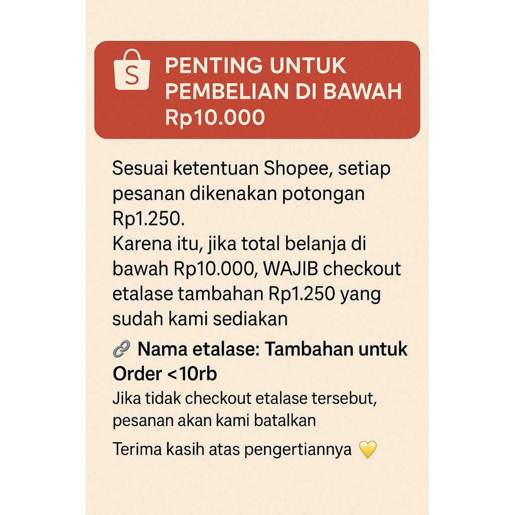 

CO Payment dibawah 10.000