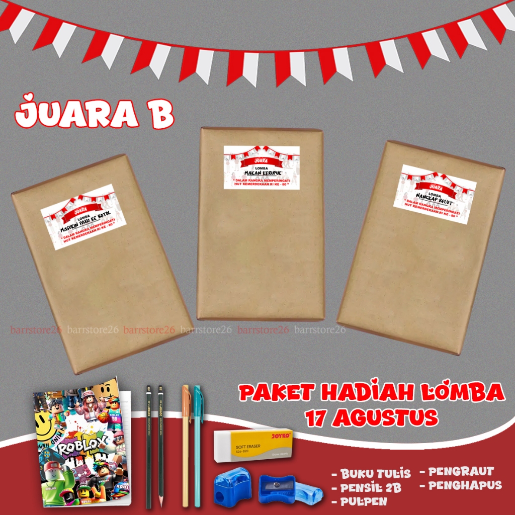 

PAKET HADIAH LOMBA 17 AGUSTUS - Buku Tulis Tema Bergaris 38 Lembar Buku Aesthetic & Catatan Sekolah