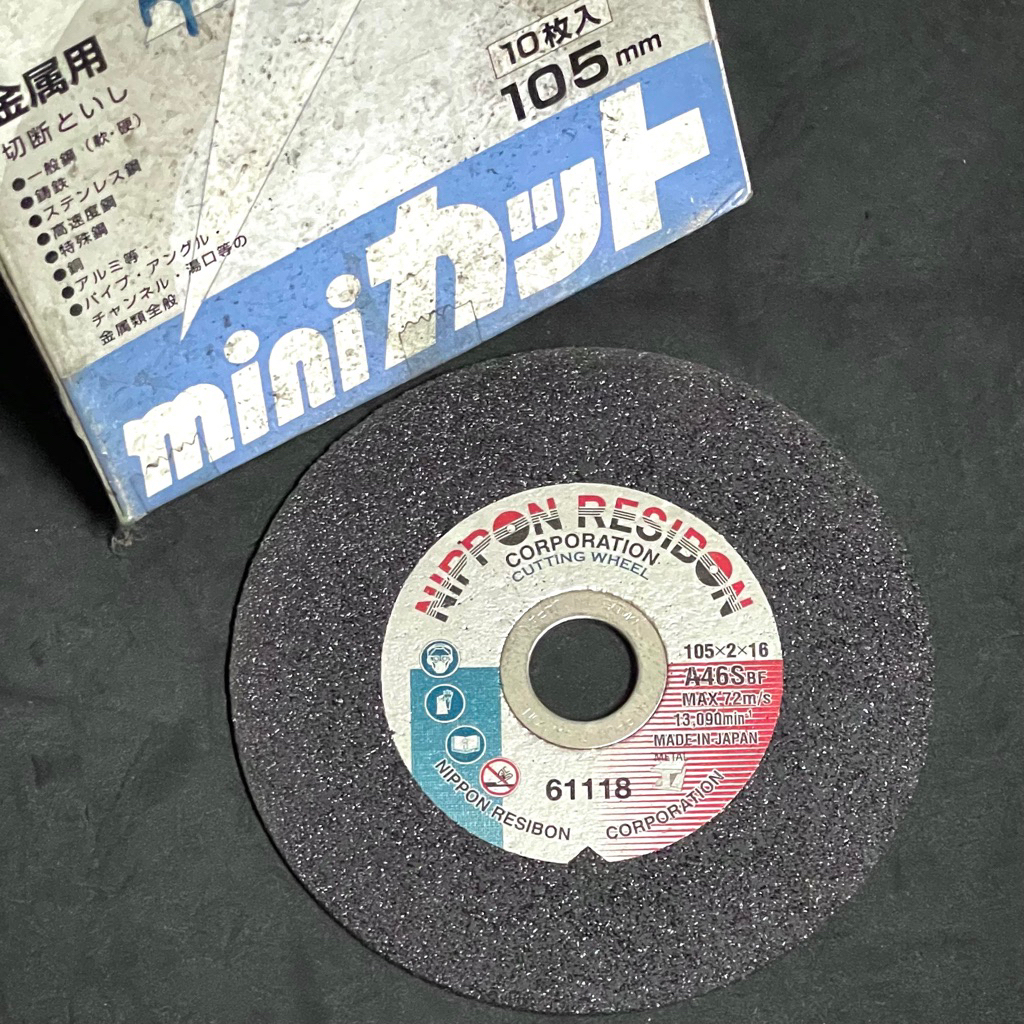 NIPPON RESIBON GERINDA POTONG BESI / CUTTING WHEEL / BATU POTONG BESI / GURINDA POTONG BESI