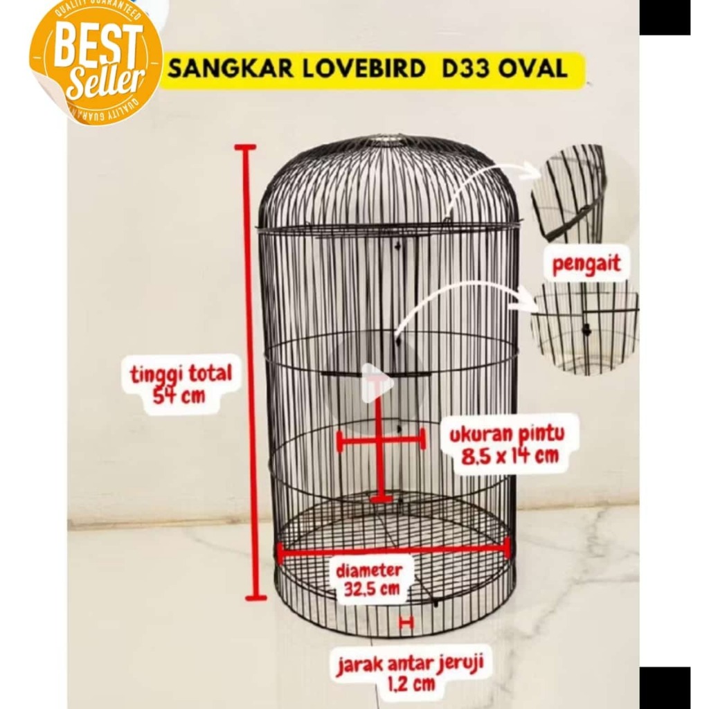 sangkar besi polos buat burung love bird ram besi kandang lovebird love bird