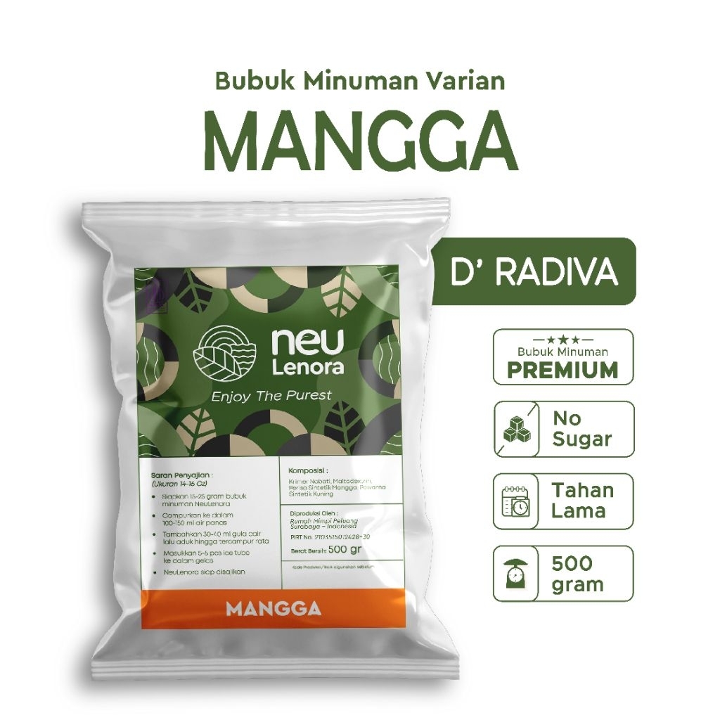 

Bubuk Minuman MANGGA Neulenora 500gram - Powder Drink Plain
