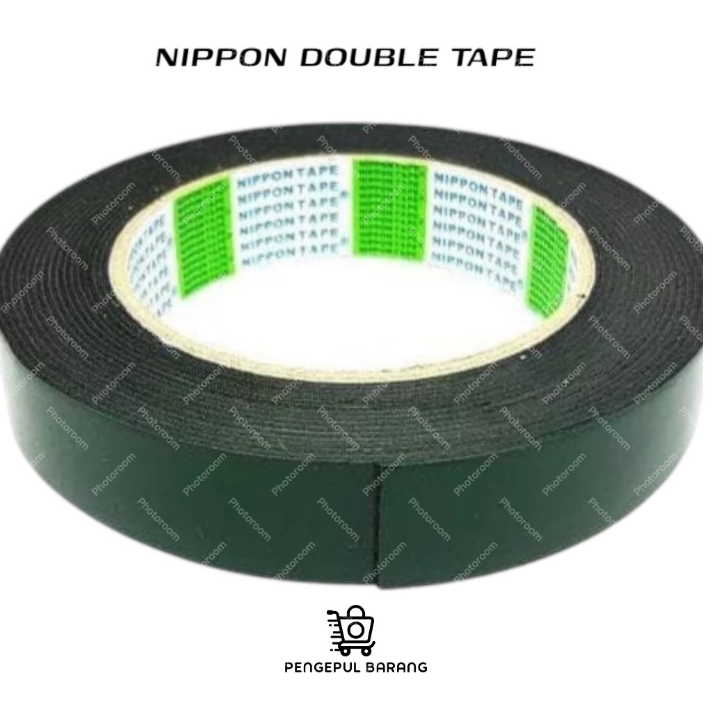 

Nippon Double Tape 1Inch x 5M Double Tape Hijau