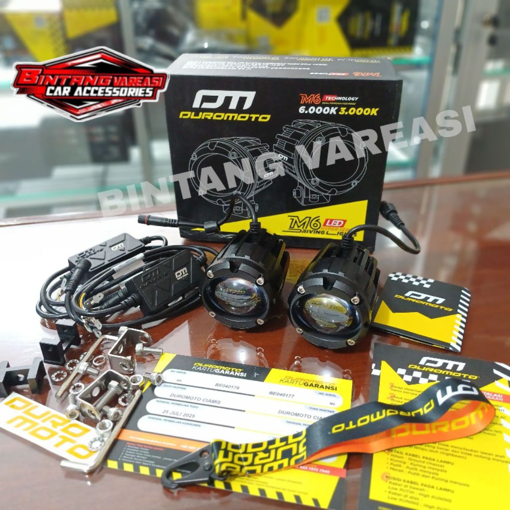 DUROMOTO M6 LAMPU KABUT MINI 100 WAT | Lampu laser premium duromoto m6