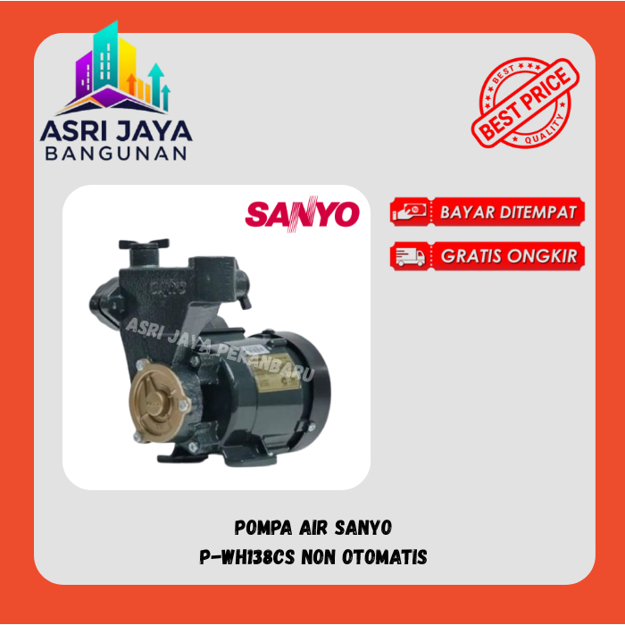Pompa Air Sanyo PWH138Cs Non Otomatis