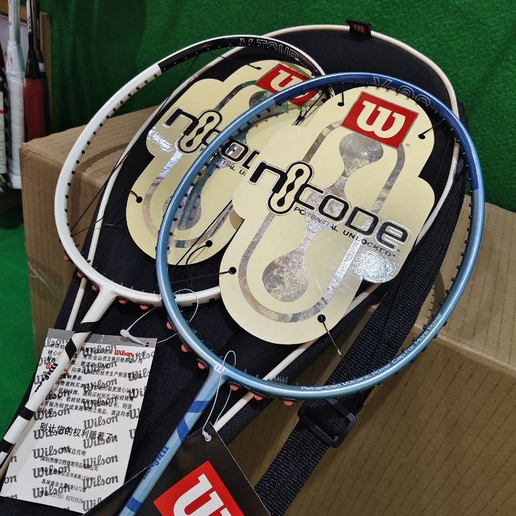 Raket Badminton WILSON N CODE V-90, V-TOUR ORIGINAL 3UG4 28LBS