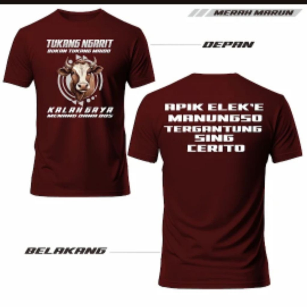 baju tangan pendek tukang ngarit