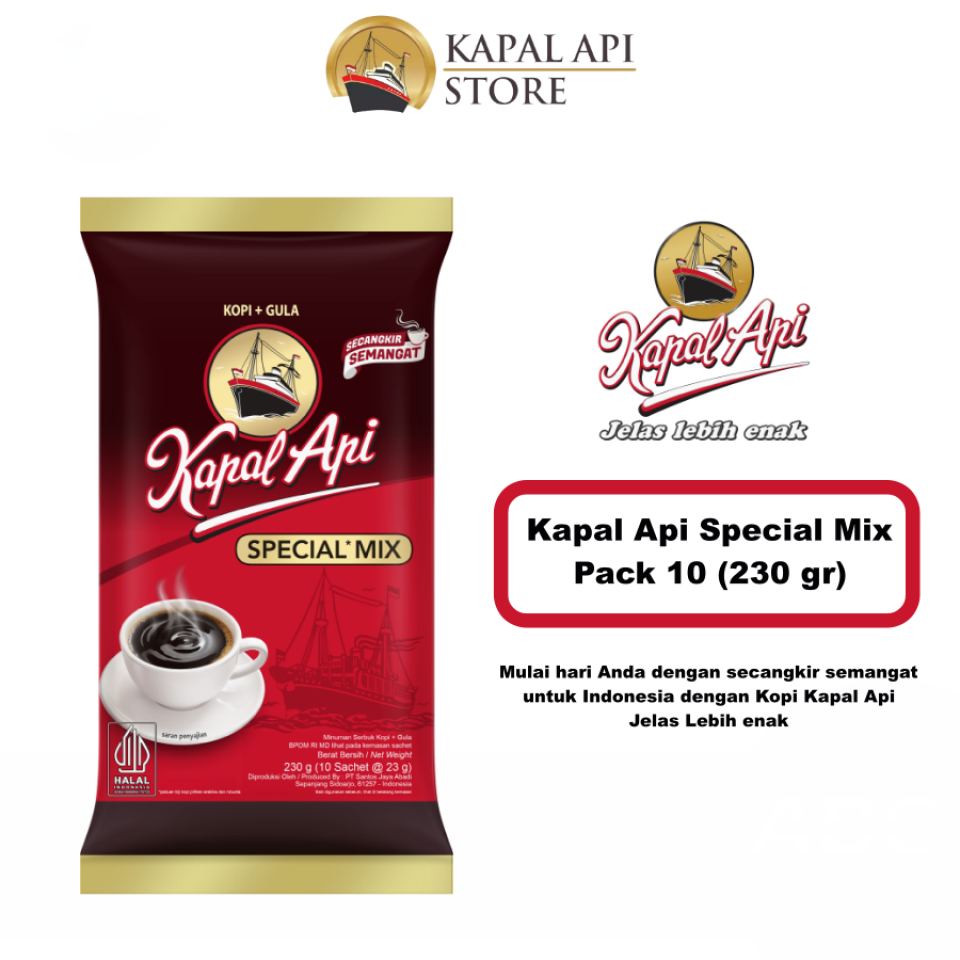 

[oddsolshop] pekanbaru/Kapal Api Special Mix 10 PCS 23GR Bubuk Kopi Instan Coffee Powder Drink