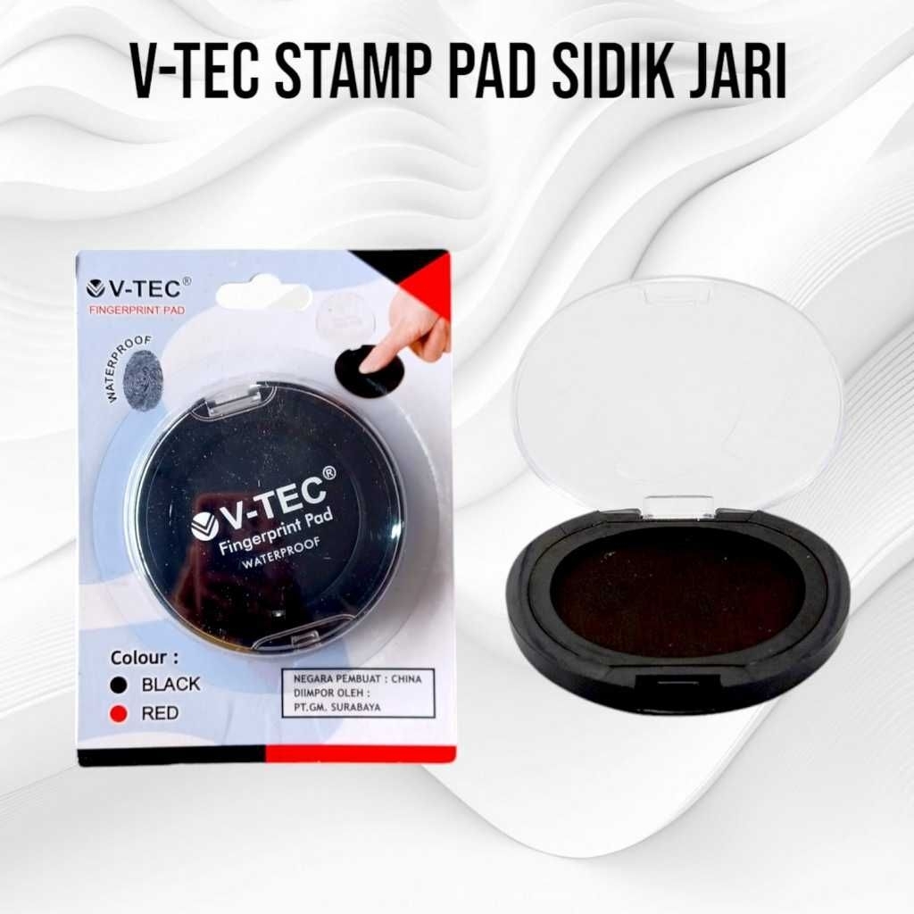 

Fingerprint Pad/ Stempel sidik jari/ Tinta Cap Jari Finger Print Pad V-Tec