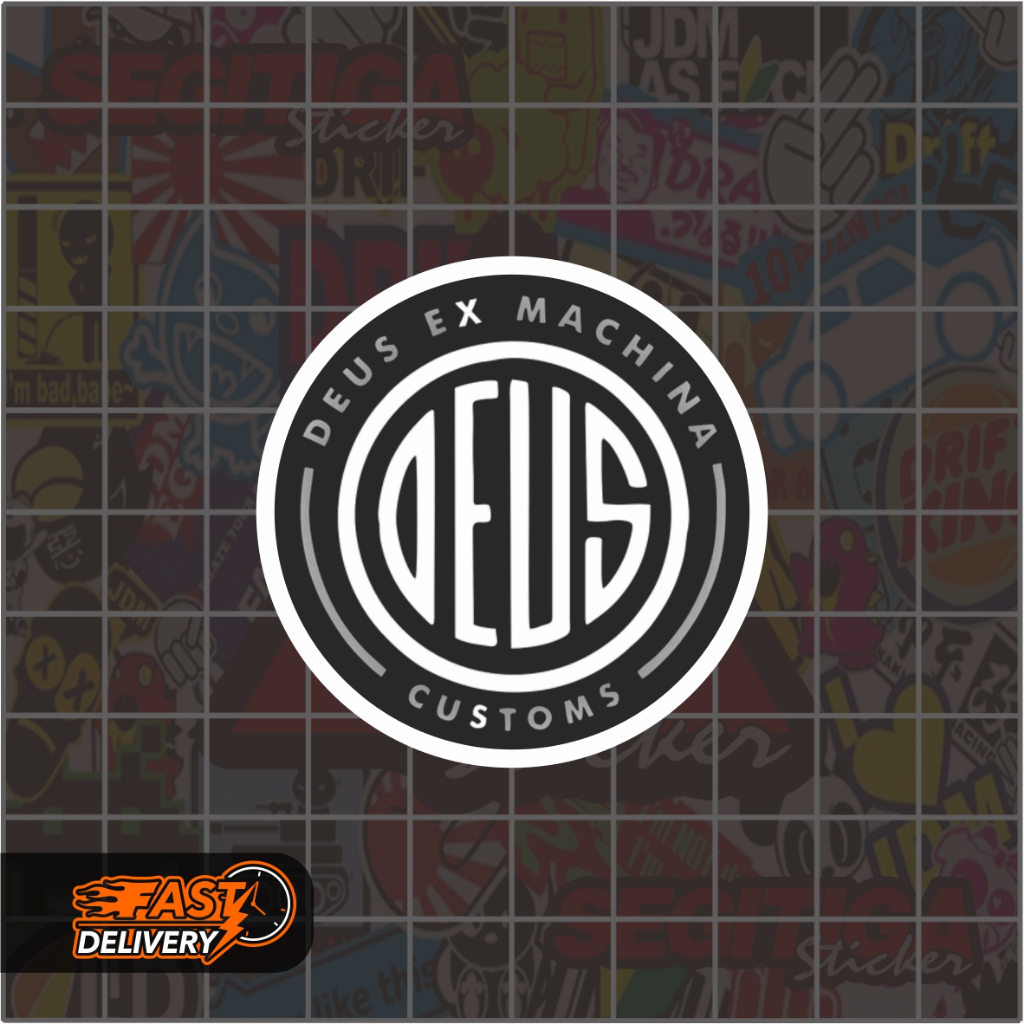

Sticker Deus Ex Machina Ukuran 5 x 5 Cm