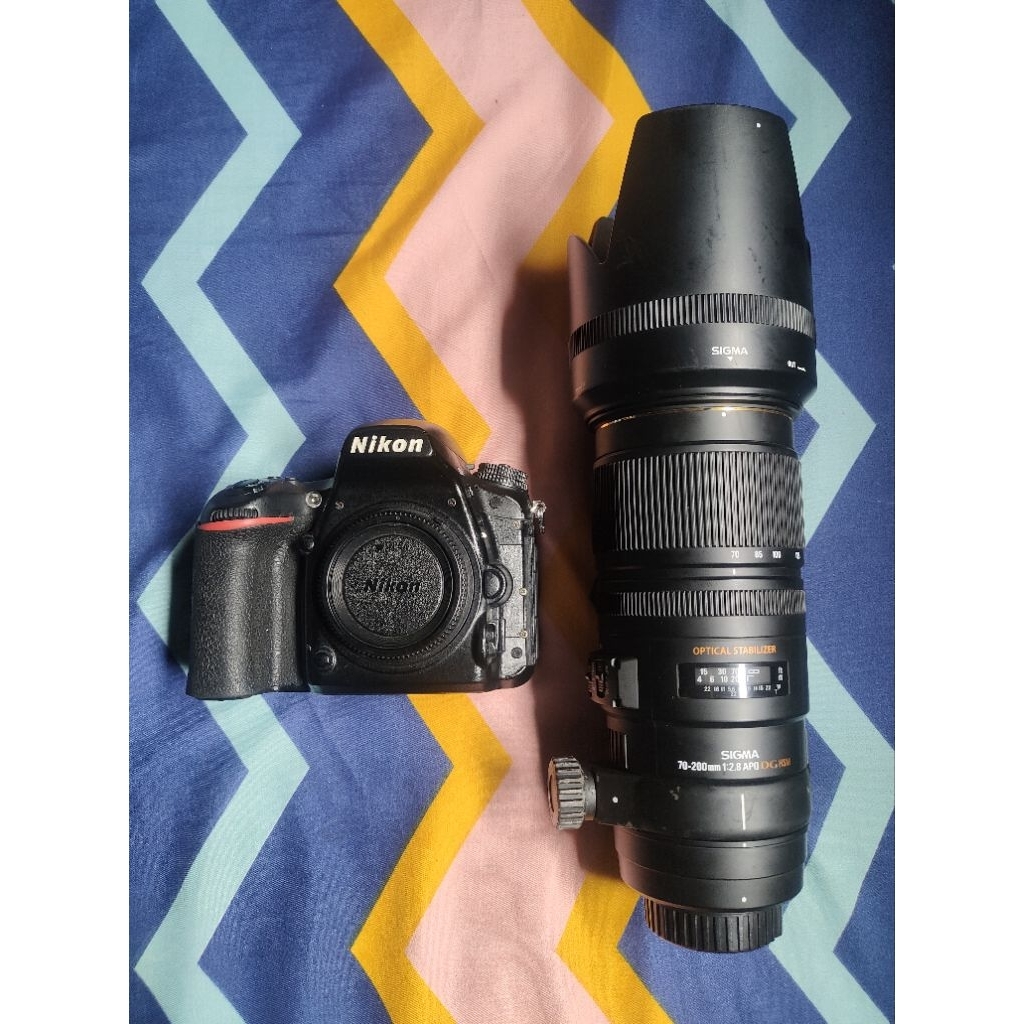 Jual sepaket kamera nikon d750 + lensa sigma 70 200