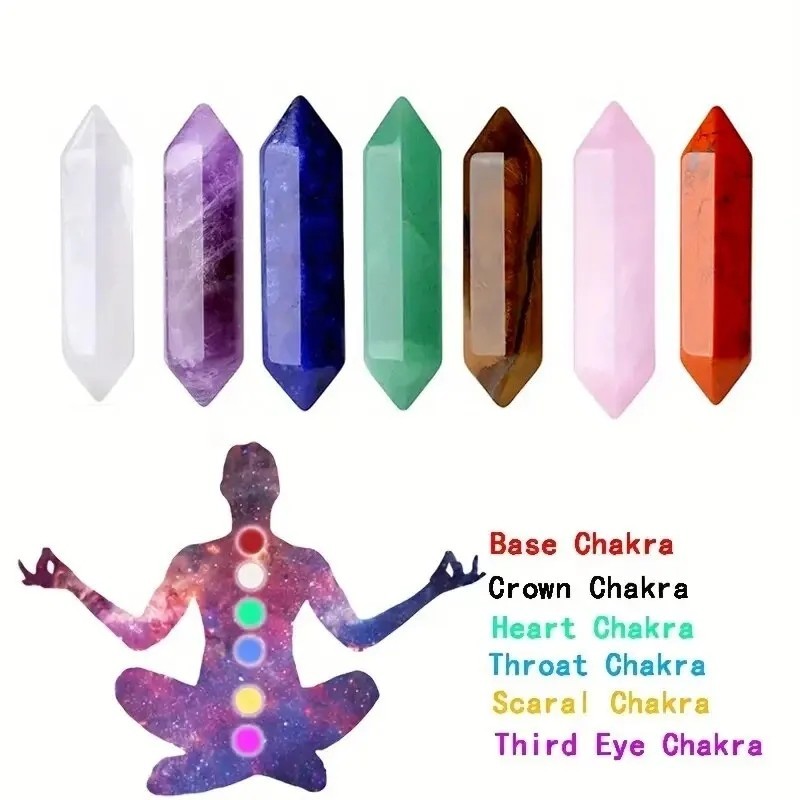 7 set chakra nature crystal and healing stone balance stone spiritual