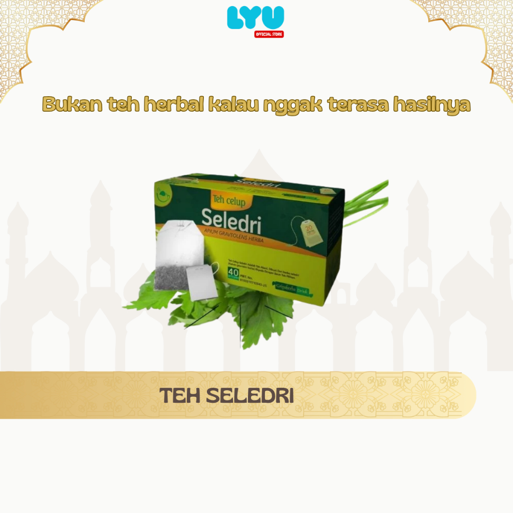 

GRIYA HERBA TEH CELUP SELEDRI – isi 20 kantong teh darah tinggi | tekanan naik | hipertensi | pusing | detak cepat | jantung | alami | herbal | original 100%